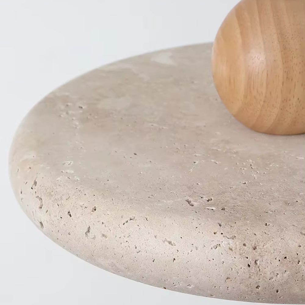 Tolaxa LumoRing. Nordic Concrete & Wood Hanging Pendant Light